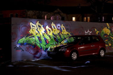 Graffiti Wall in Koblenz - Photo by Jupiter - Panik, ConArea, Confluentes (2015)