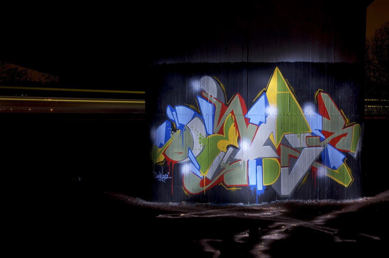 Graffiti Wall in Essen - Photo by Jupiter - Demon, Dems, LightVisions
