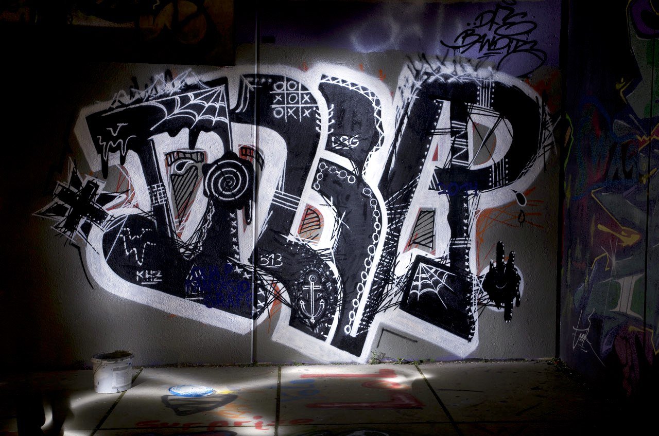 Graffiti Wall in Leverkusen - Photo by Jupiter - Artist, Unknown, Hall-of-Fame (2014)