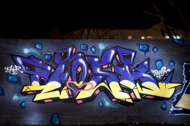 Graffiti Wall in Koblenz - Photo by Jupiter - Dosk, ConArea, Confluentes (2015)