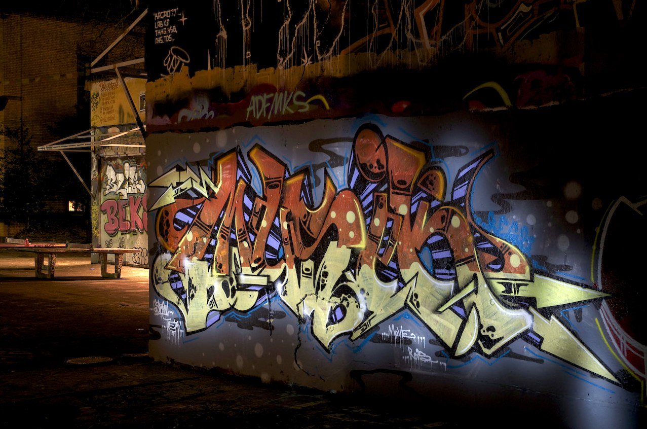 Graffiti Wall in Köln - Photo by Jupiter - Musik, OneLove, Regs (2014)