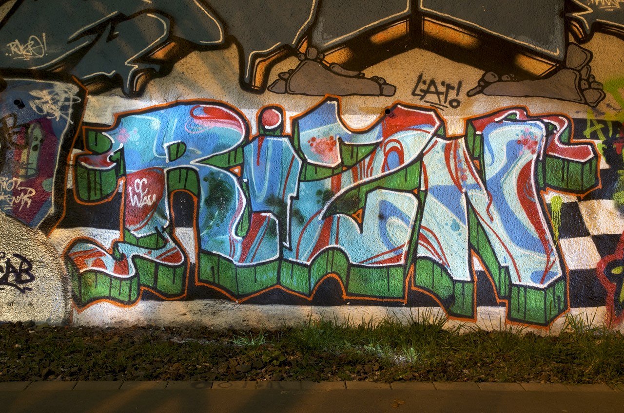 Graffiti Wall in Wuppertal - Photo by Jupiter - Rizn, Hall-of-Fame, HallWorks (2014)