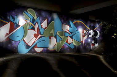 Graffiti Wall in Essen - Photo by Jupiter - Demon, Character, MotorWay (2012)