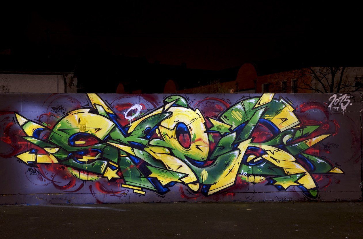Graffiti Wall in Koblenz - Photo by Jupiter - Sker, ConArea, Confluentes (2015)