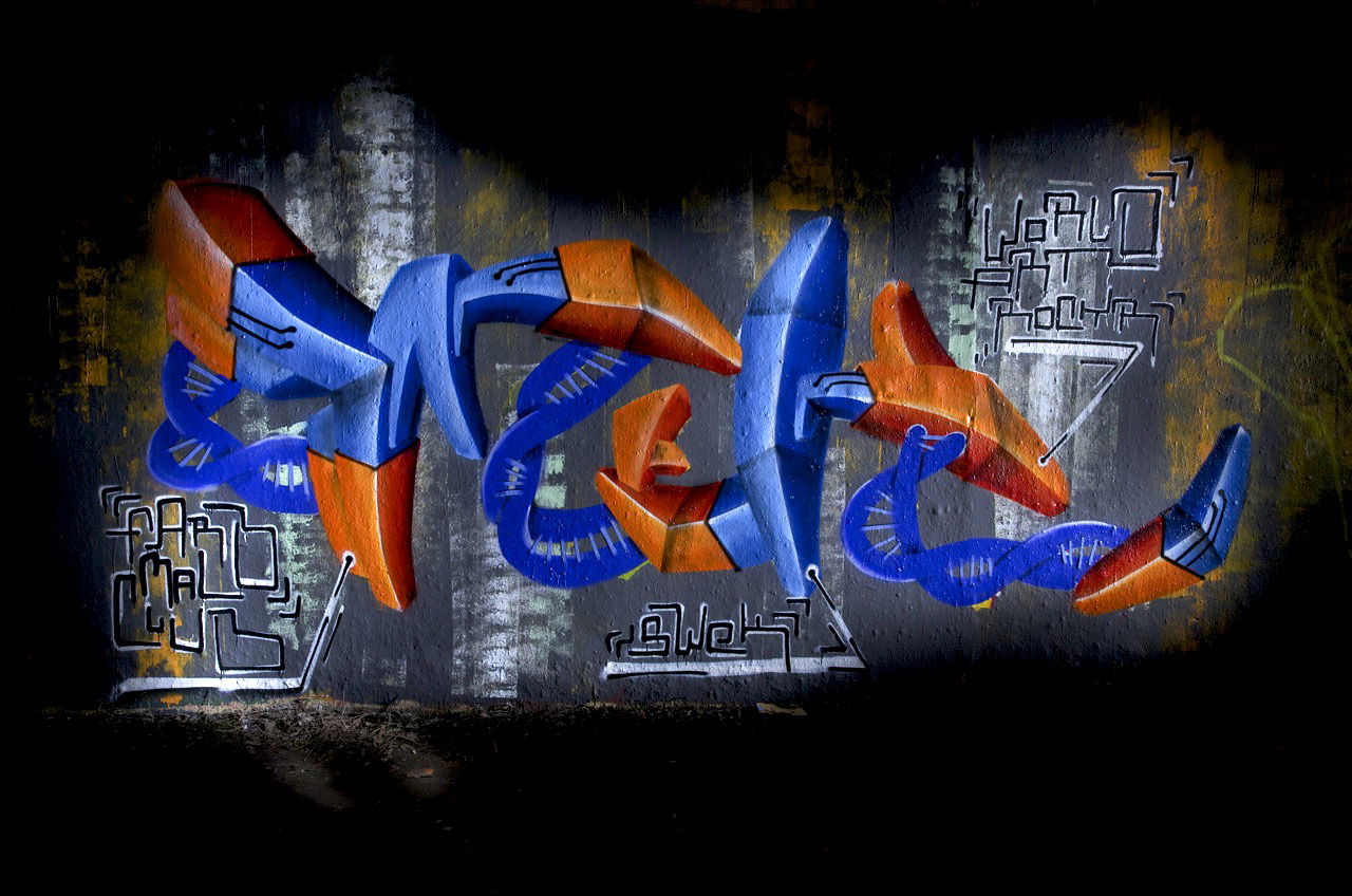 Graffiti Wall in Köln - Photo by Jupiter - Swek, FMC, Cologne (2014)