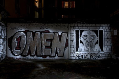 Graffiti Wall in Köln - Photo by Jupiter - Omen, DFV, Bulle (2014)