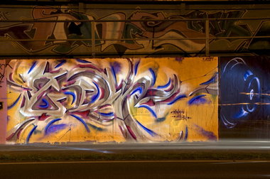 Graffiti Wall in Monheim - Photo by Jupiter - Hall-of-Fame, HallWorks, JPTR (2014)