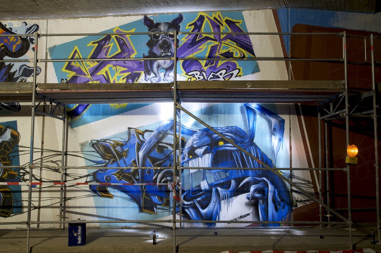 Graffiti Wall in Rhein-Sieg-Kreis - Photo by Jupiter - Bier, Ken, Octagon (2014)
