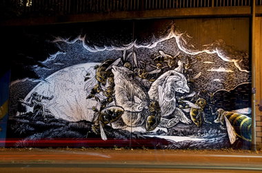 Graffiti Wall in Essen - Photo by Jupiter - Birne, Gephart, Character (2014)