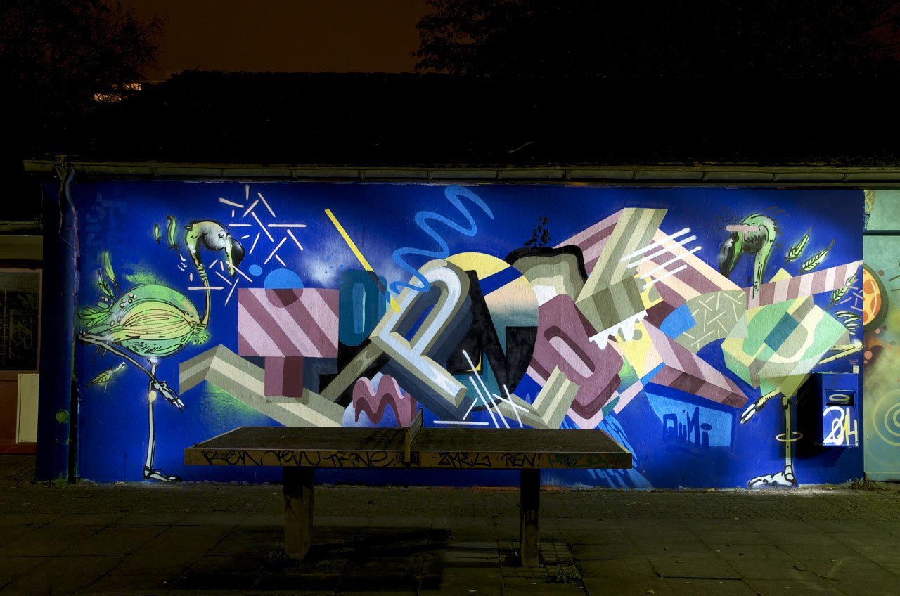 Graffiti Wall in Essen - Photo by Jupiter - TopNotch, Qumi, Character (2014)