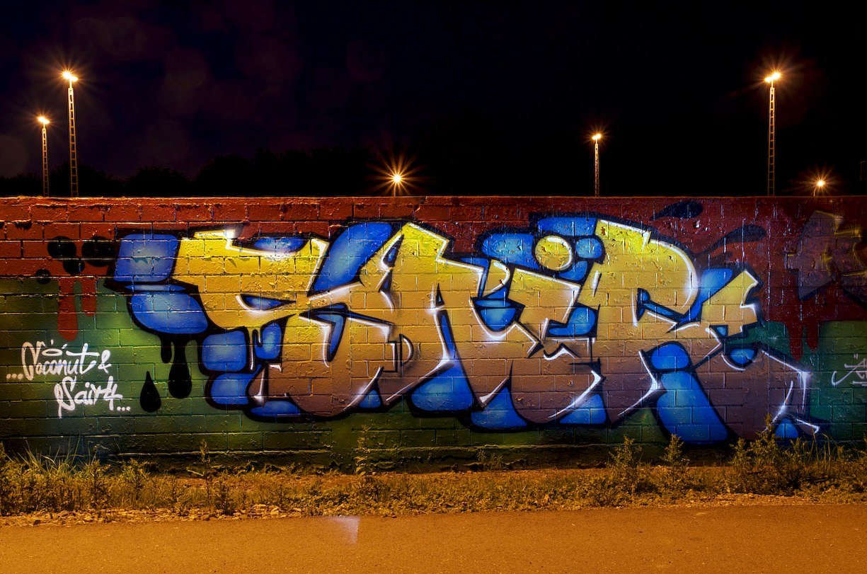 Graffiti Wall in Köln - Photo by Jupiter - Sair, Alme, Cologne (2014)