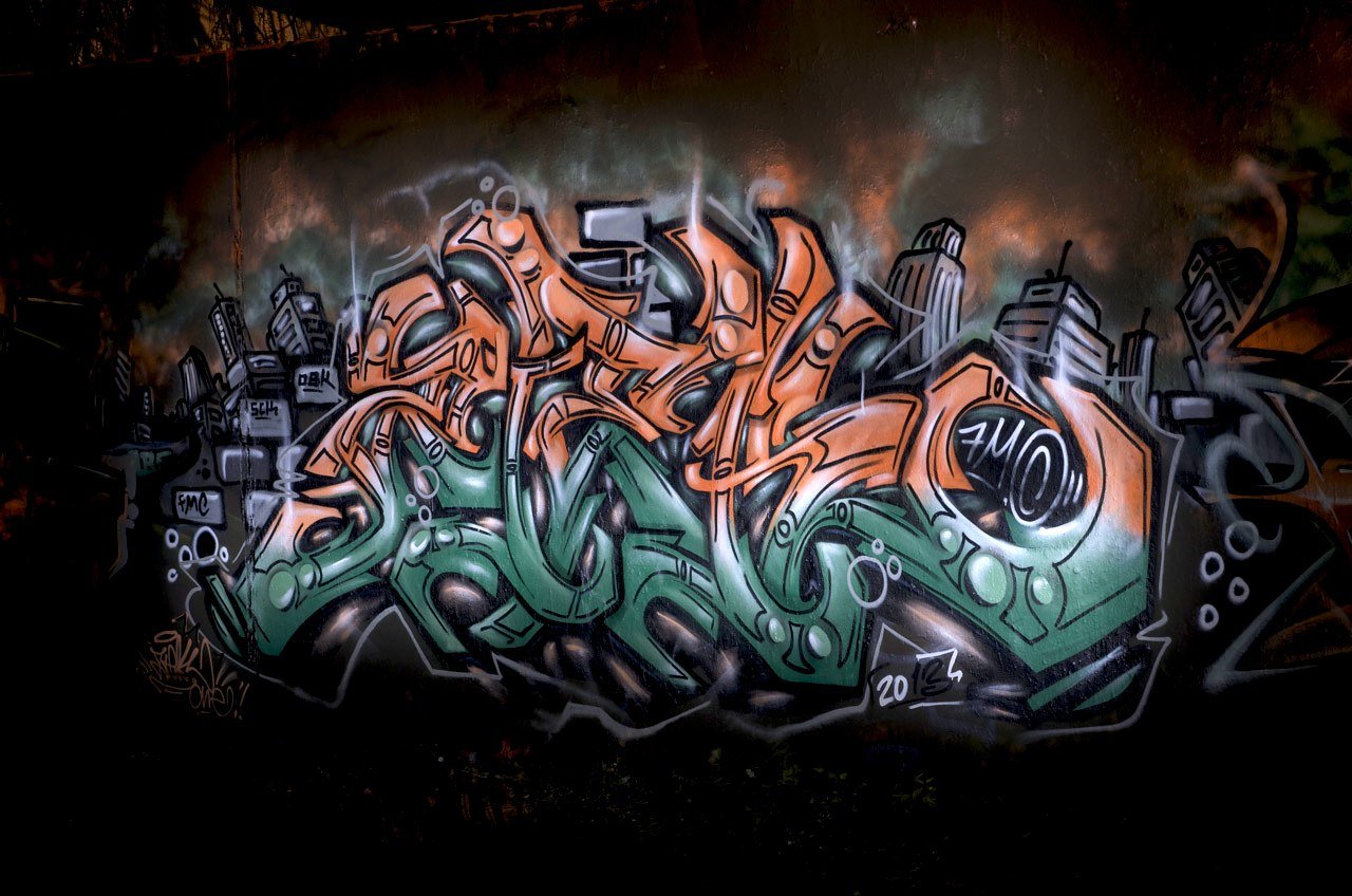 Graffiti Wall in Köln - Photo by Jupiter - Ziek, Abe, FMC (2013)