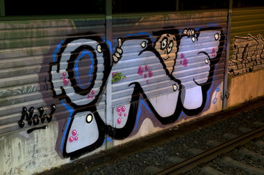 Graffiti Bombing in Köln - Photo by Jupiter - INF, Character, Cologne (2013)