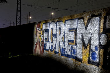 Graffiti Bombing in Köln - Photo by Jupiter - Ecrem, DFV, Cologne (2013)