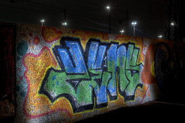 Graffiti Bombing in Köln - Photo by Jupiter - Zens, INK, LHs (2013)