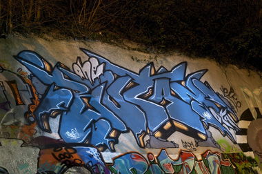 Graffiti Wall in Wuppertal - Photo by Jupiter - Butan, Hall-of-Fame, HallWorks (2014)