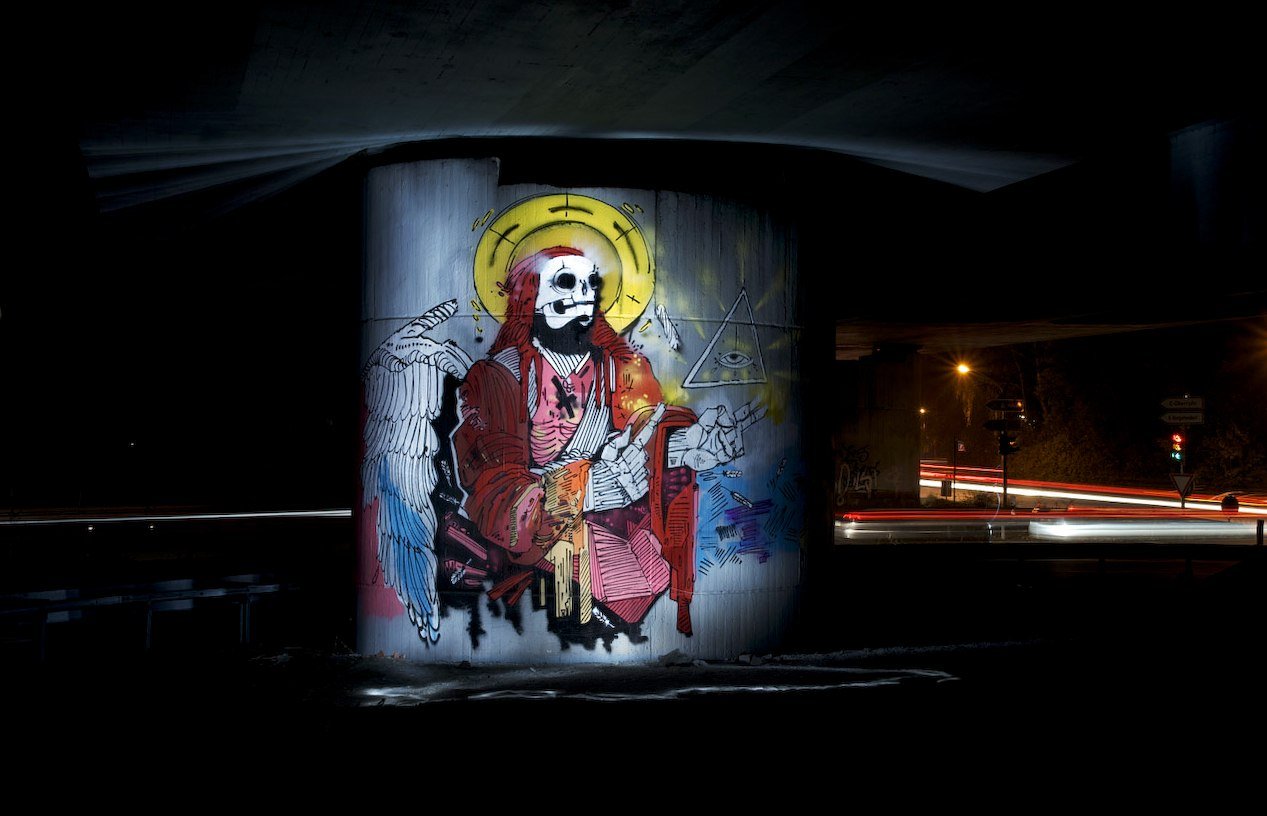 Graffiti Wall in Essen - Photo by Jupiter - Qumi, Character, LightVisions