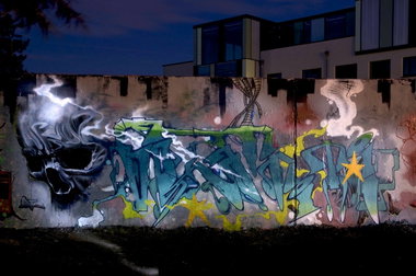 Graffiti Wall in Köln - Photo by Jupiter - Tank, CPS, Crime (2014)