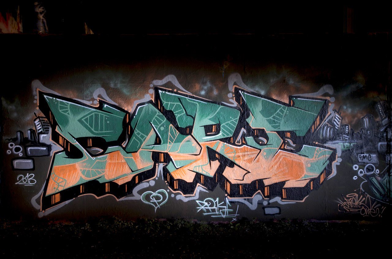Graffiti Wall in Köln - Photo by Jupiter - Care, Abe, Cologne (2013)