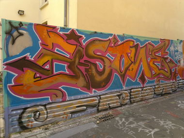 Graffiti Wall in Leipzig - Photo by JustSpray - js, jsone, jser (2015)