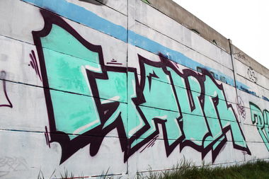 Graffiti Bombing - Photo by JustTheG - gau, pitr, TQE (2014)