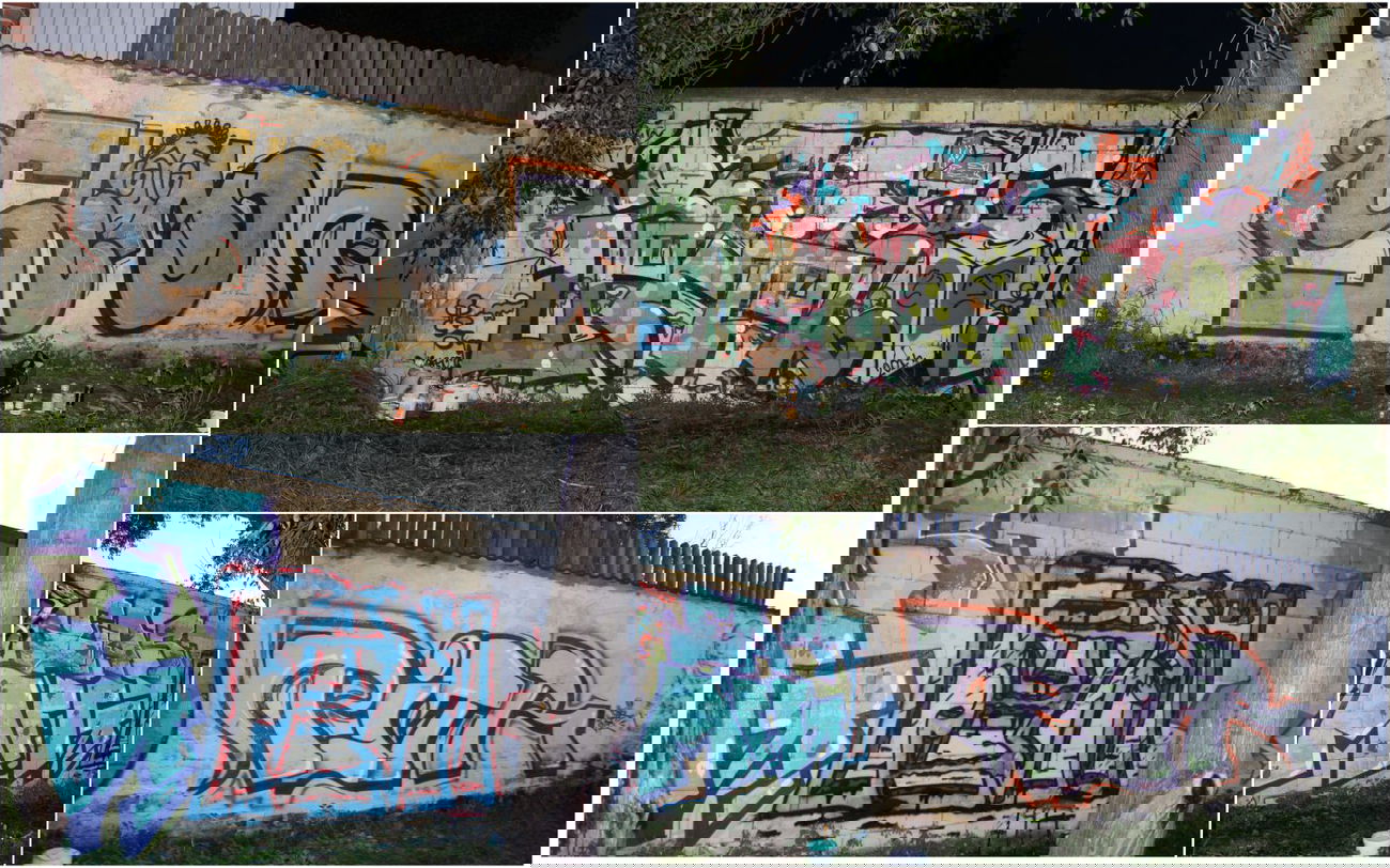 Graffiti Wall - Photo by JustTheG - RESTER, VIETZO, EAST (2014)