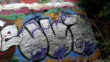 Graffiti Wall in Soest - Photo by JustVisit - JLA, graff, smoke (2015)