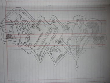 Graffiti Sketch - Photo by K1LR0Y