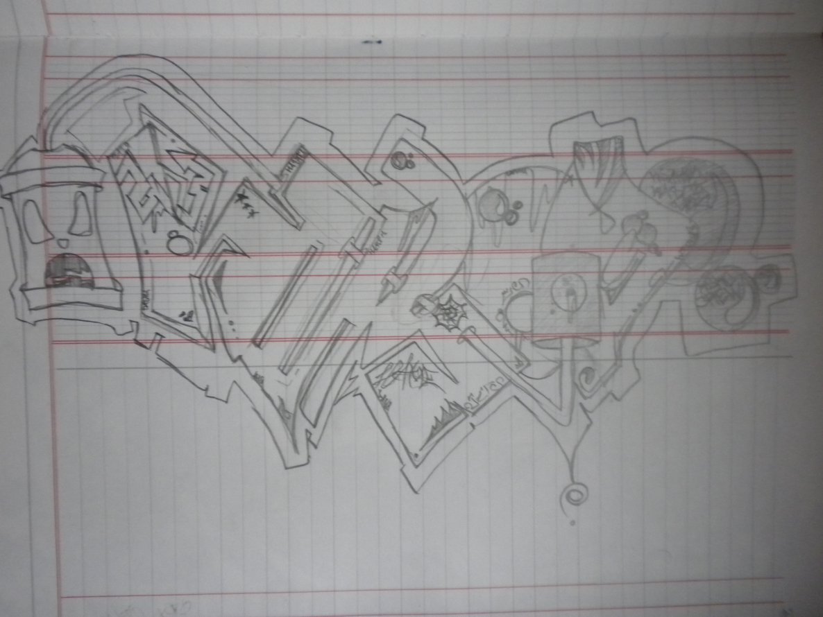Graffiti Sketch - Photo by K1LR0Y