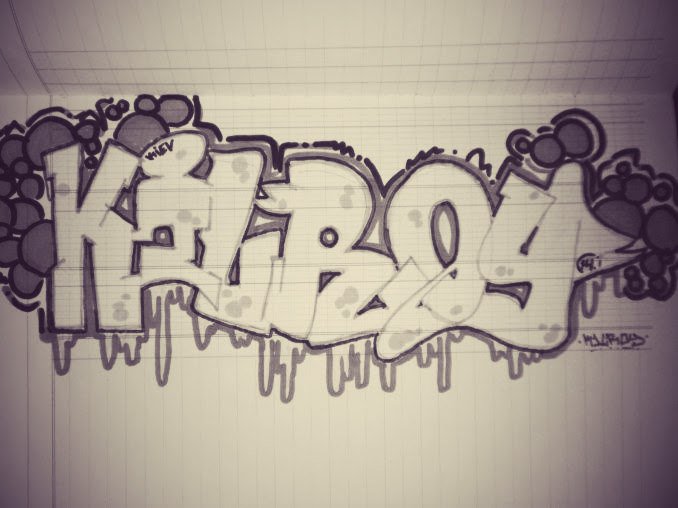 Graffiti Sketch - Photo by K1LR0Y