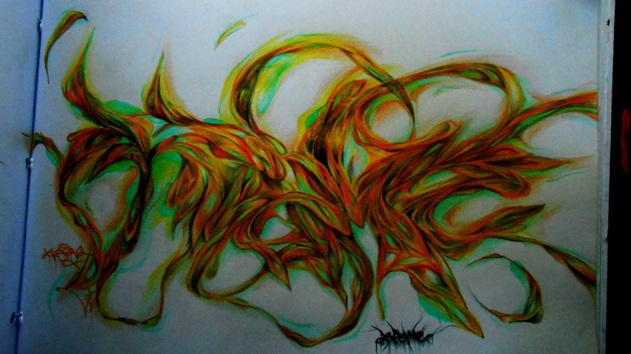 Graffiti Sketch - Photo by KASER1 - Kaser.Krome.Sketch.Tentacle (2014)