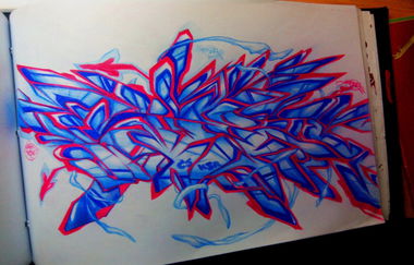 Graffiti Sketch - Photo by KASER1 (2015)