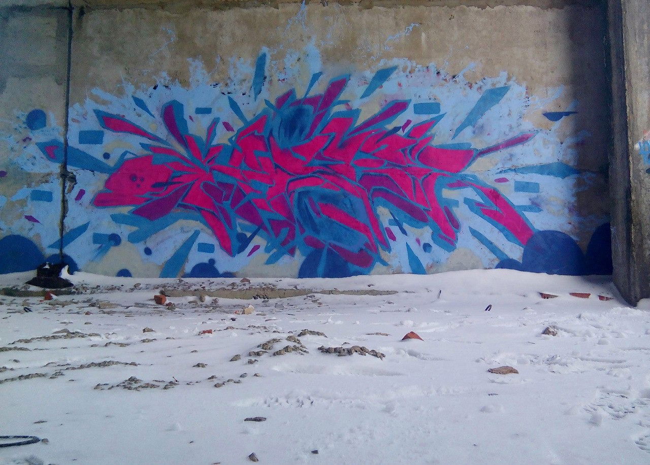 Graffiti Wall in Район Крюково - Photo by KASER1 (2016)