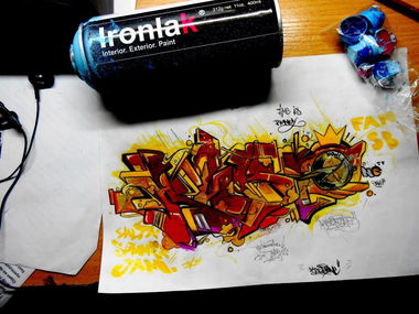 Graffiti Sketch - Photo by KASER1 (2013)