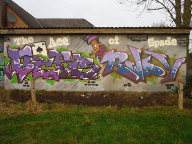 Graffiti Wall - Photo by KASIMIR - Bers.Rowdy.PMZ.R.i.p., Lemmy/Motörhead (2015)