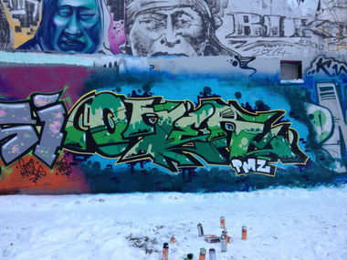 Graffiti Wall - Photo by KASIMIR - Bers., Oner.Rone.PMZ. (2014)