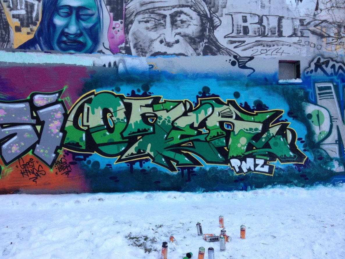 Graffiti Wall - Photo by KASIMIR - Bers., Oner.Rone.PMZ. (2014)