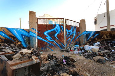 Graffiti Wall in Djerba - Photo by KATRE - katre (2014)
