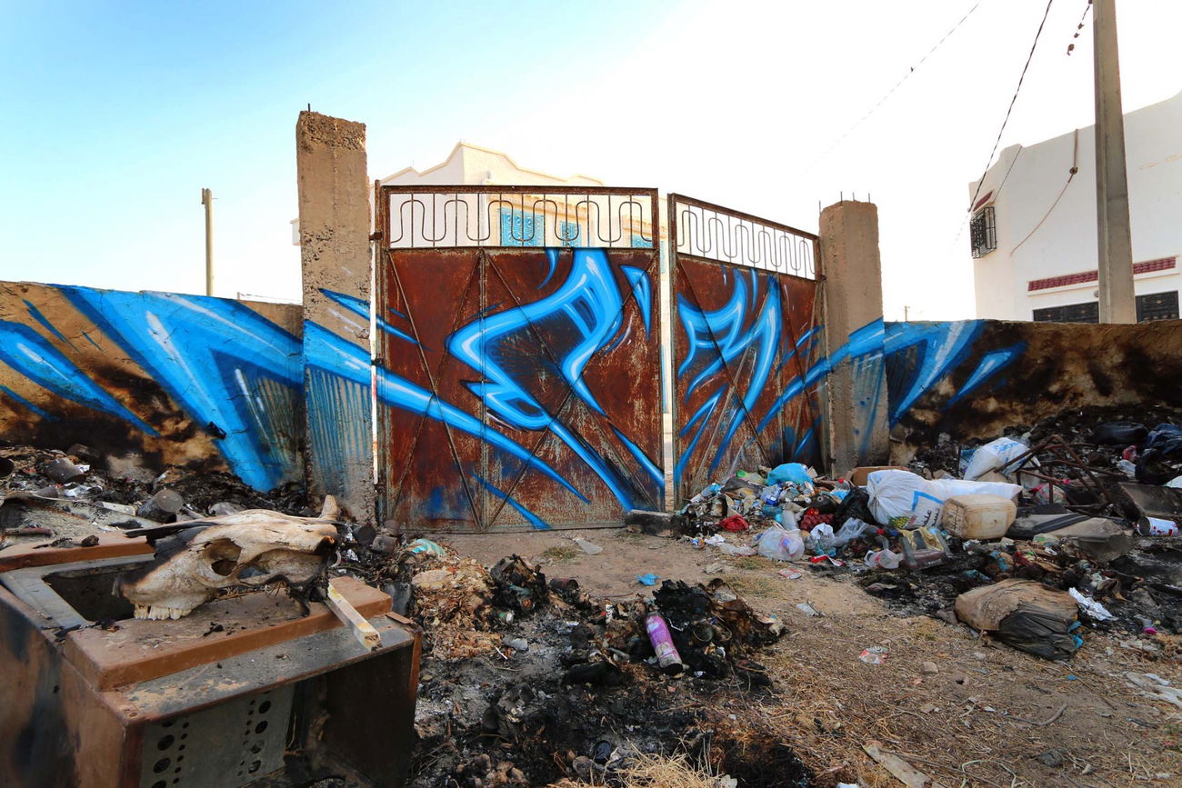 Graffiti Wall in Djerba - Photo by KATRE - katre (2014)