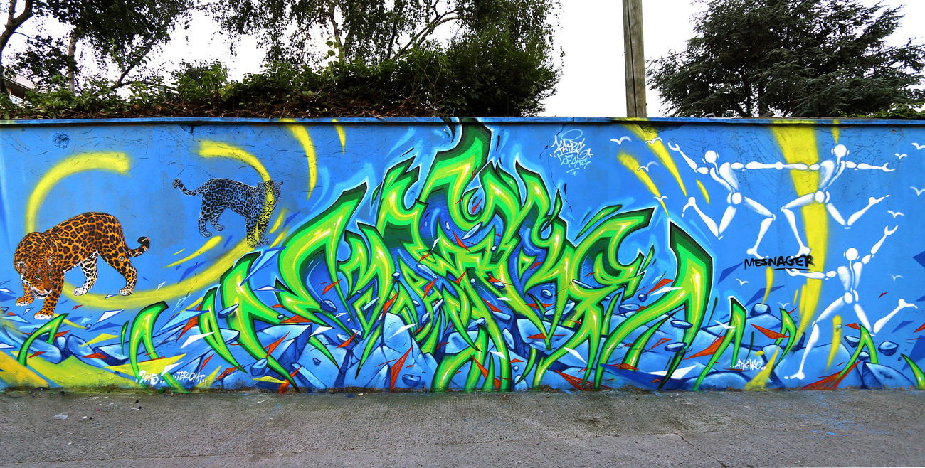 Graffiti Wall - Photo by KATRE - katre, paris, graffiti (2015)