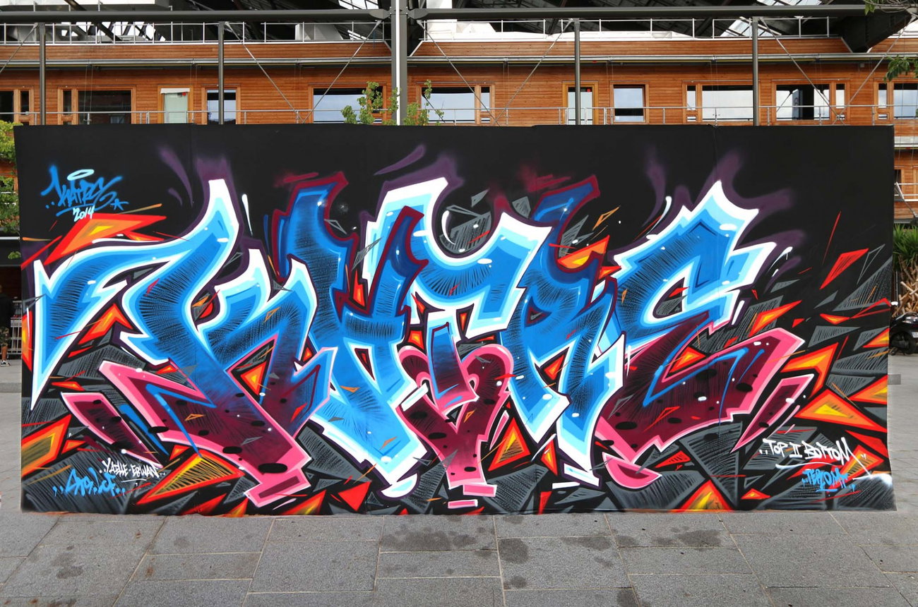 Graffiti Wall in Paris - Photo by KATRE - katre, ter, top2bottom (2014)