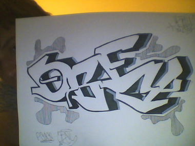 Graffiti Sketch - Photo by KAVE