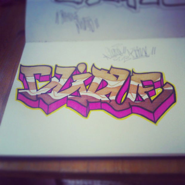 Graffiti Sketch in Köln - Photo by KAVE - kave, clique, battle