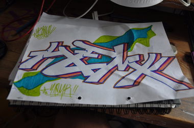 Graffiti Sketch - Photo by KAVE - hemk, kave