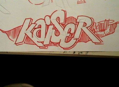 Graffiti Sketch - Photo by KAVE - Kaiser, Kave, simple