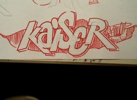 Graffiti Sketch - Photo by KAVE - Kaiser, Kave, simple