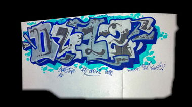 Graffiti Sketch in Ukraine - Photo by KEMO (2023)