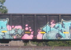 Graffiti Train in United states - Photo by KEPhotos (2021)