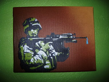 Graffiti Wall in Köln - Photo by KERO - stencil, soldier, cologne
