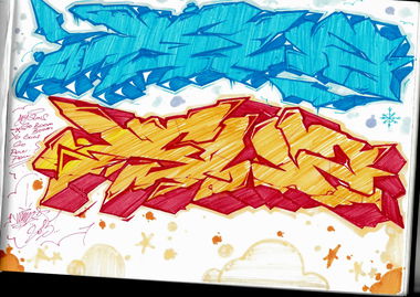 Graffiti Sketch - Photo by KEUZ - sketch, wildstyle, russia